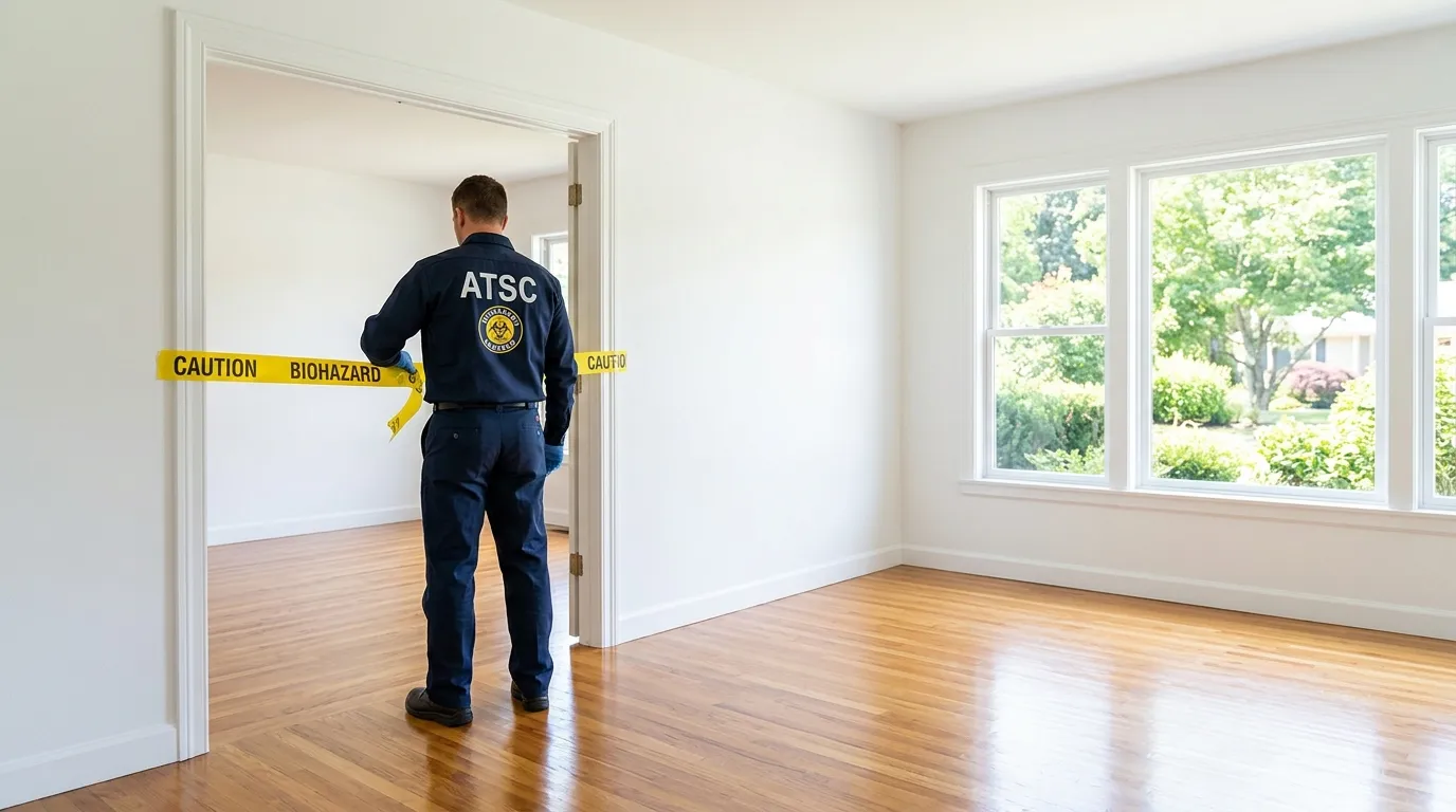 Certified biohazard cleanup crew performing Crime Scene Cleanup in Scranton